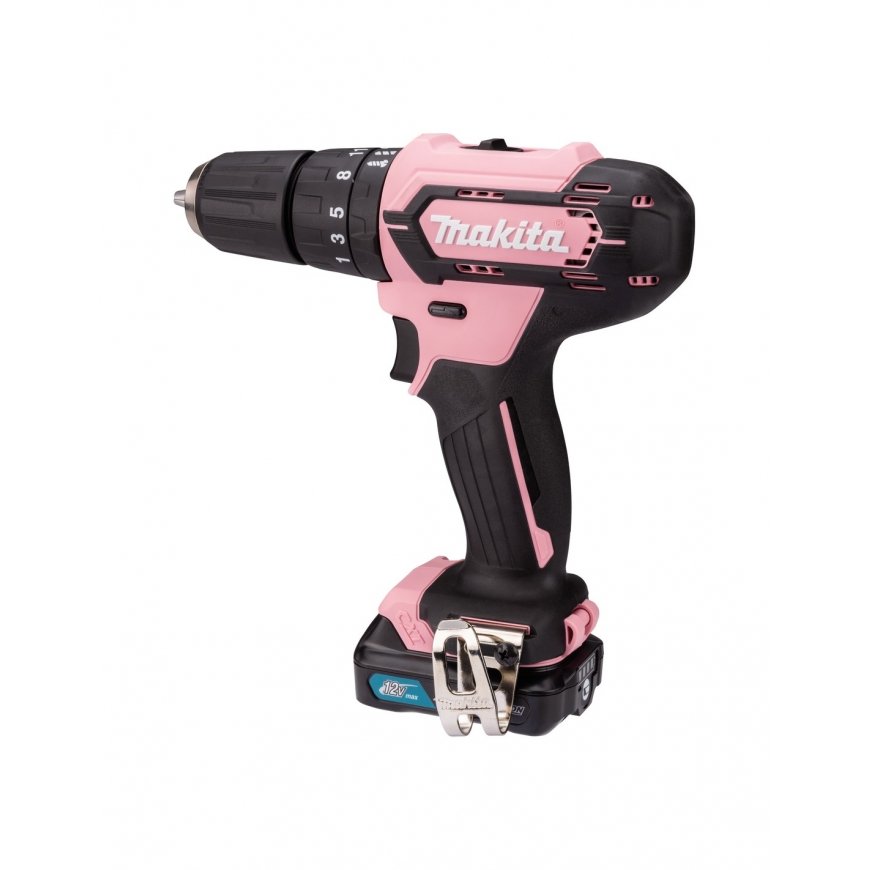 Makita HP333DWAE Akumuliatorinis smūginis gręžtuvas 12V MAX, 2x 2,0 Ah Li-ion 30/14 Nm, 1,1kg, 10mm – 2