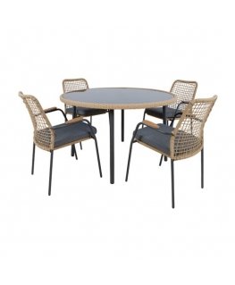 Garden furniture set PRUSSIA table and 4 chairs