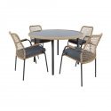 Garden furniture set PRUSSIA table and 4 chairs