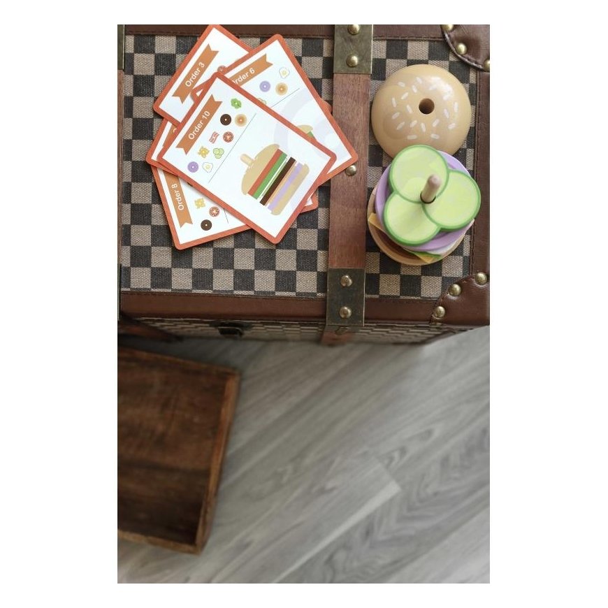 Woopie VUOPIS GRYNAS wooden Burgeris Restaurija Children's 15-piece set. FSC certificate – 5