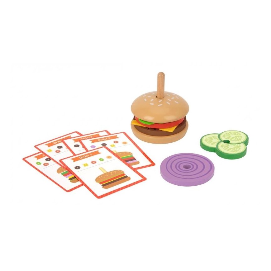 Woopie VUOPIS GRYNAS wooden Burgeris Restaurija Children's 15-piece set. FSC certificate – 9