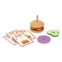 Woopie VUOPIS GRYNAS wooden Burgeris Restaurija Children's 15-piece set. FSC certificate
