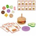 Woopie VUOPIS GRYNAS wooden Burgeris Restaurija Children's 15-piece set. FSC certificate