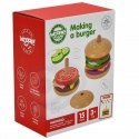 Woopie VUOPIS GRYNAS wooden Burgeris Restaurija Children's 15-piece set. FSC certificate