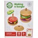 Woopie VUOPIS GRYNAS medinis Burgeris Restaurija Vaikams skirta 15 el dalis. FSC sertifikatas