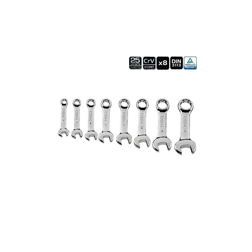 Neo Combination spanner set 8-19mm 8 pcs. (09-791) – 2