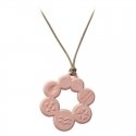 Single pendant chewer "Mochi", 3 months+. Composition: 51% rice / Mochi Teething Jewelry Handy Charm