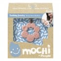 Single pendant chewer "Mochi", 3 months+. Composition: 51% rice / Mochi Teething Jewelry Handy Charm