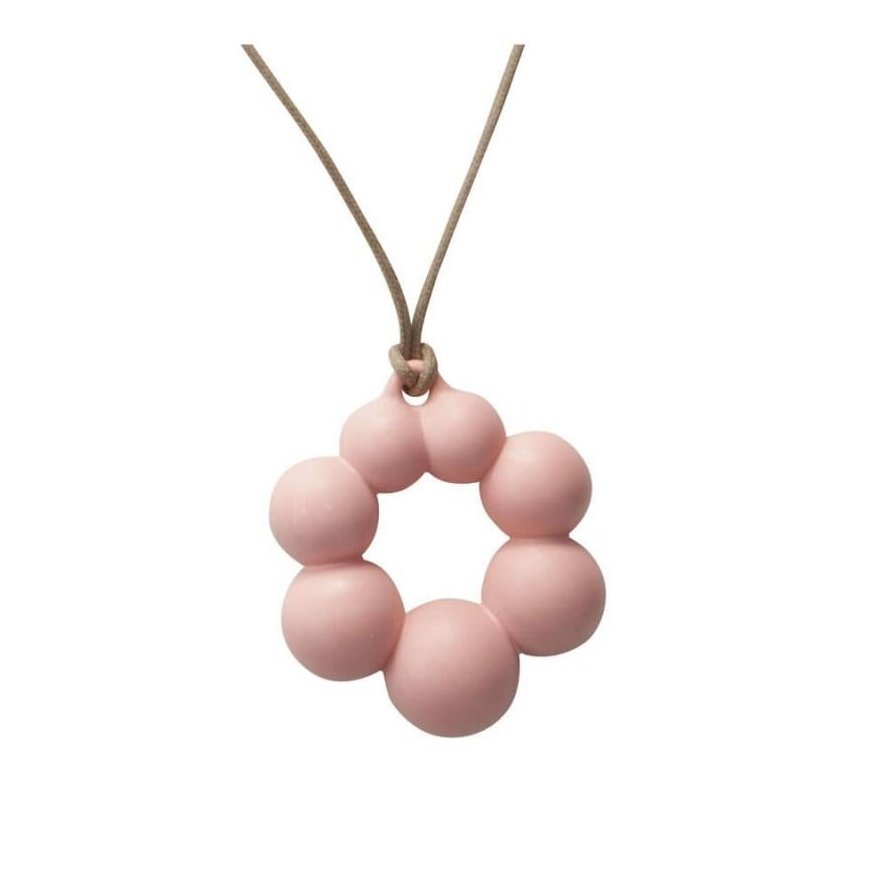 Single pendant chewer "Mochi", 3 months+. Composition: 51% rice / Mochi Teething Jewelry Handy Charm – 3