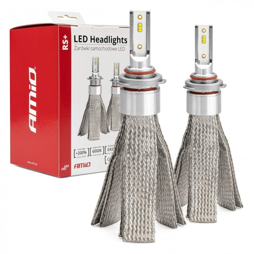 Amio rs+ series hb3 9005 50w thin led car bulbs – 4