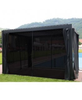 Gazebo MIRADOR 3x4xH2.5 m, dark gray