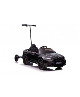 Lean Sport Lean Cars Battery powered car BMW M5 with platform for parents, black lacquered
