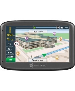 Navitel E505 Magnetic 5.0" TFT LCD 480 x 272 pikselių, GPS (satellite), Maps included