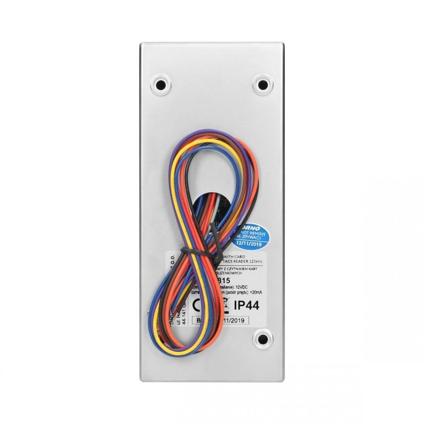 Orno Siaura combination lock with card and distance tag reader, IP44, 1 relay 3A, dimensions 128x82x – 7