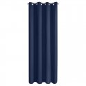 Eurofirany LOGAN blackout night curtain, 135X250 cm, loops / rings, color: dark blue