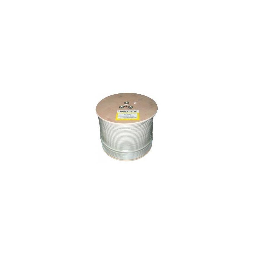Cabletech F690BV Coaxial cable, white, reel