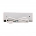 Orno Furniture socket 3x2P + Z, schuko, white and silver Orno Furniture socket 3x2P + Z, schuko, white and silver