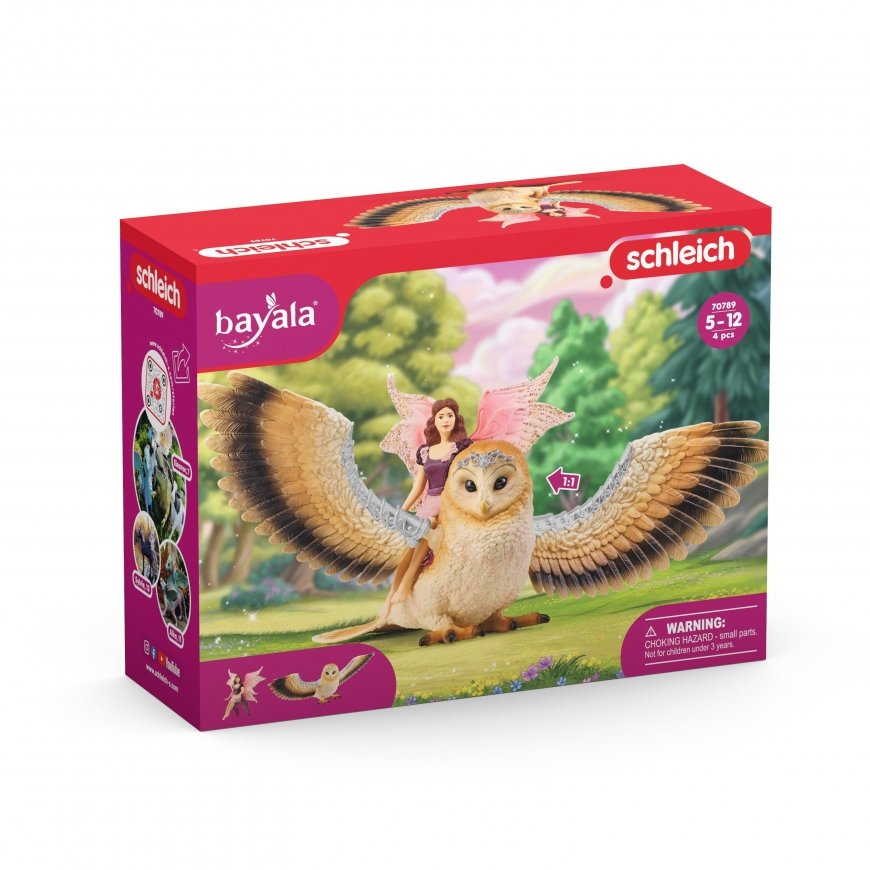 SCHLEICH BAYALA An elf on a shiny owl