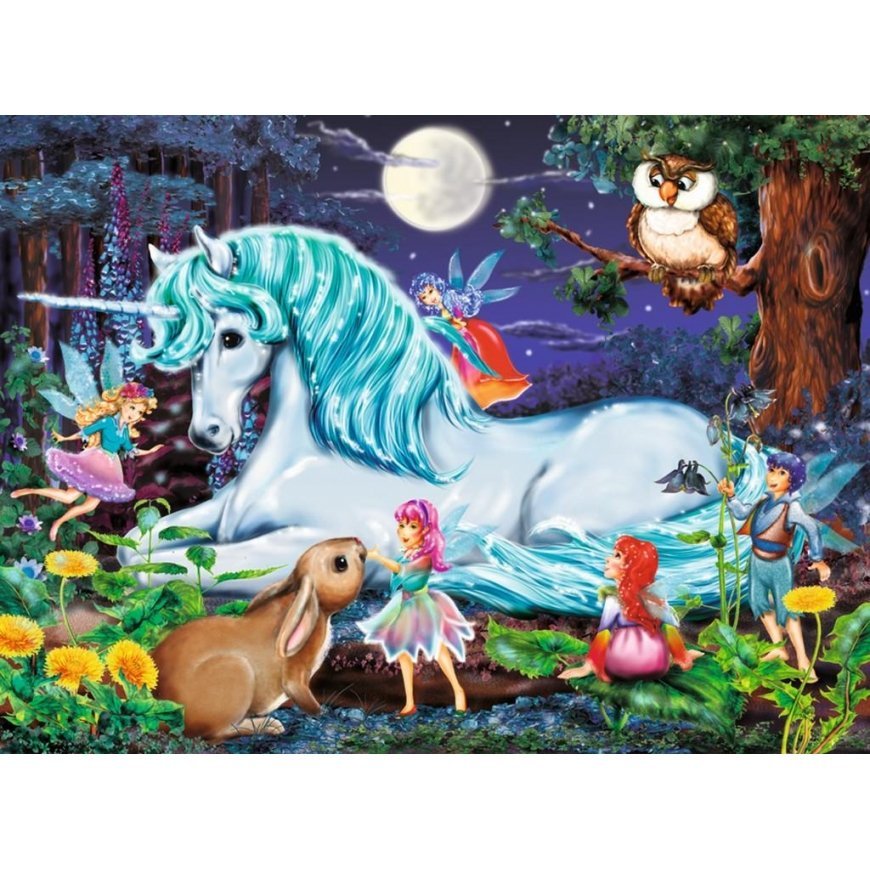 Ravensburger Puzzle 100 el. Užburtas miškas (107933) – 2