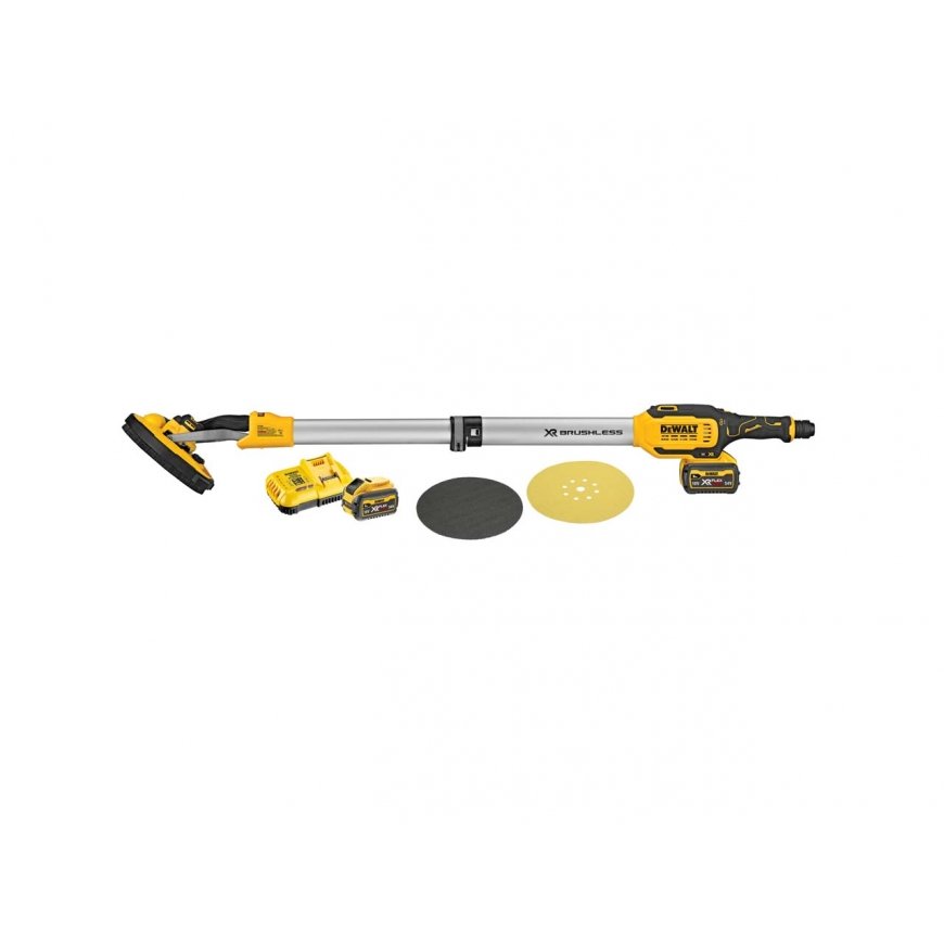 DEWALT sieninis šlifuoklis 18V 2x6Ah