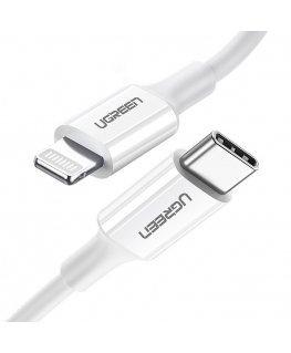 Ugreen USB Type C Cable - Lightning 3A Cable 0.25m White (US171)