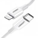 Ugreen USB Type C Cable - Lightning 3A Cable 0.25m White (US171) Ugreen USB Type C Cable - Lightning 3A Cable 0.25m White (US171)