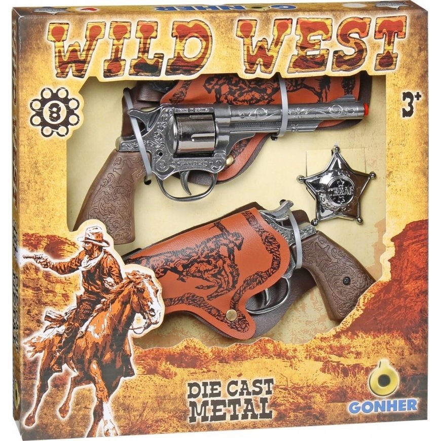 Pool Gonher Guns GONHER set of cowboy weapons WILD-WEST, 158/0 – 10