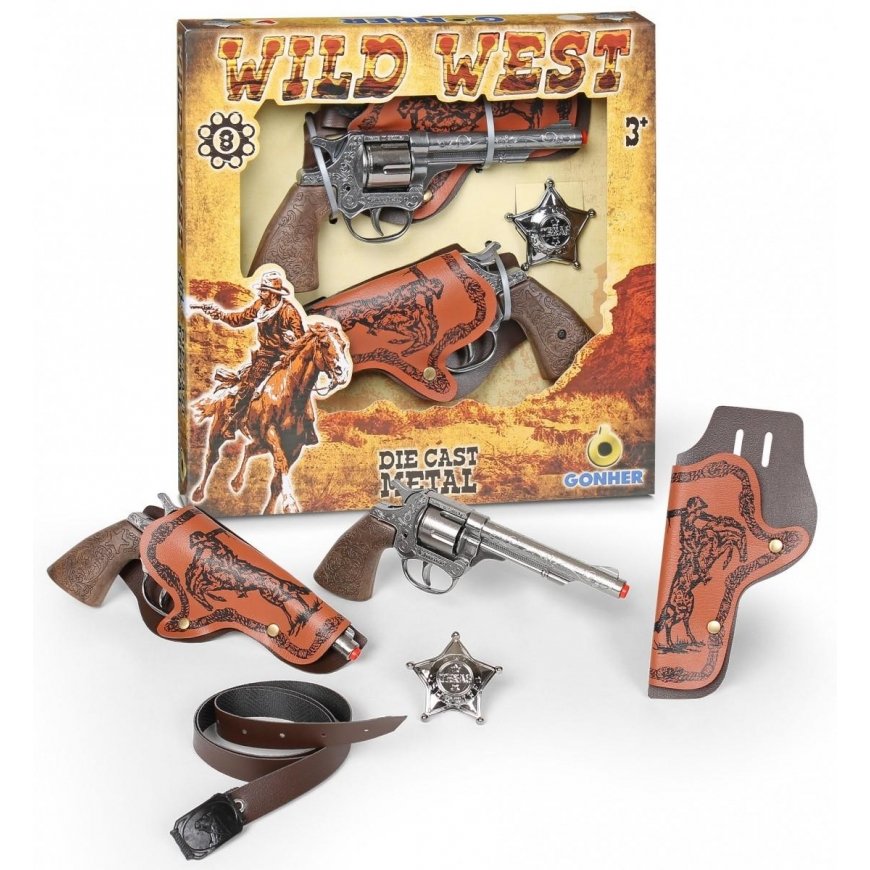 Pool Gonher Guns GONHER set of cowboy weapons WILD-WEST, 158/0 – 11