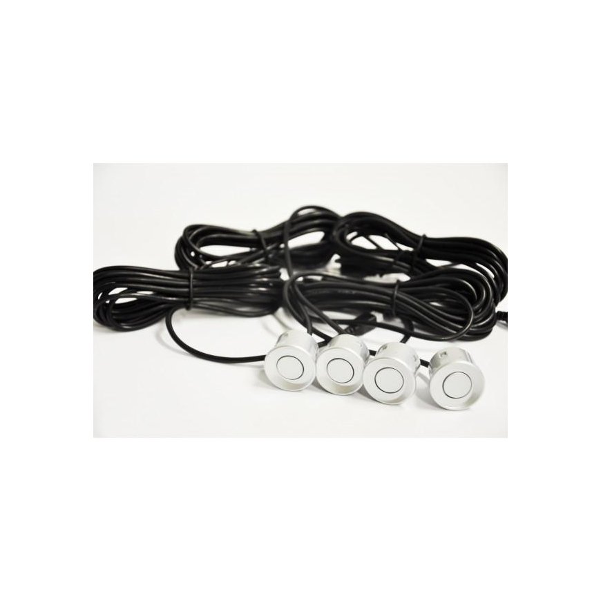 Amio Set of sensors parkowania cofania led 4 sensory Silver – 2