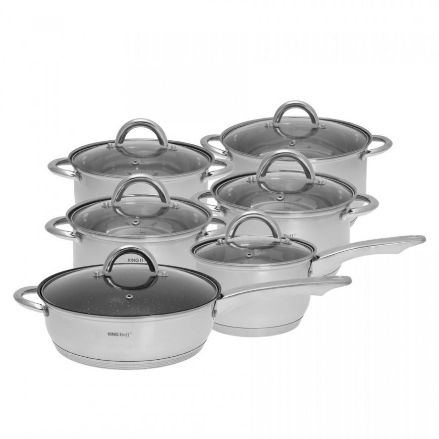 King Hoff 12-piece KINGHOFF pot set KH-4457 – 13