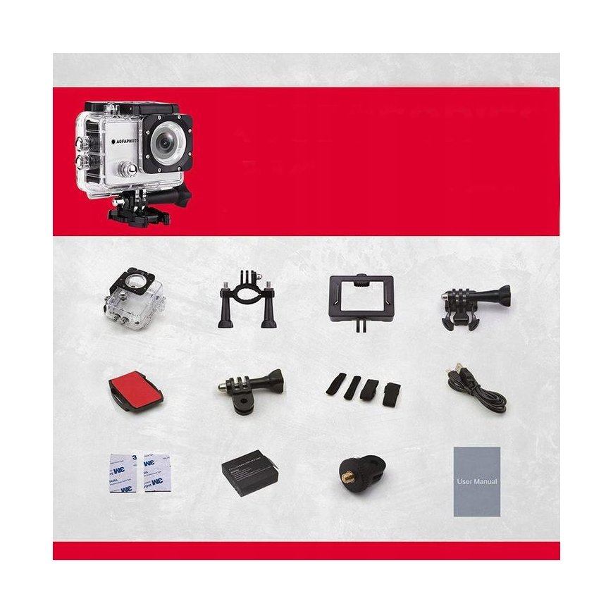 AgfaPhoto Realimove AC5000 fotoaparatas sidabrinis – 5