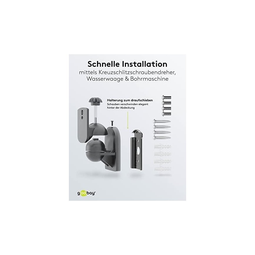 Goobay TV speciakerMount/2 št/juoda 49393 – 3