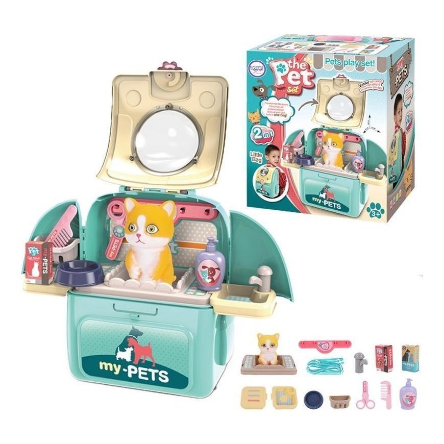 WOOPIE Kitty 2in1 Portable Beauty Salon in Transporter Backpack – 11