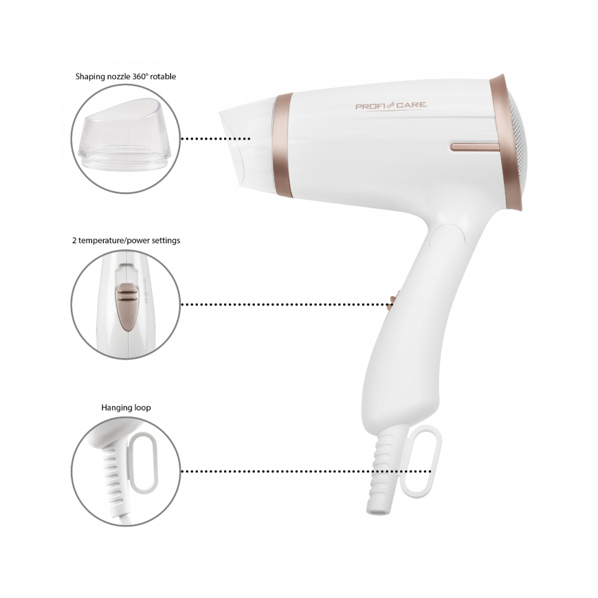 Hair dryer Dryer PROFICARE PC-HT 3009 WHITE – 15