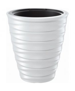 Prosperplast Pot with insert Sand Slim DPSA400 white