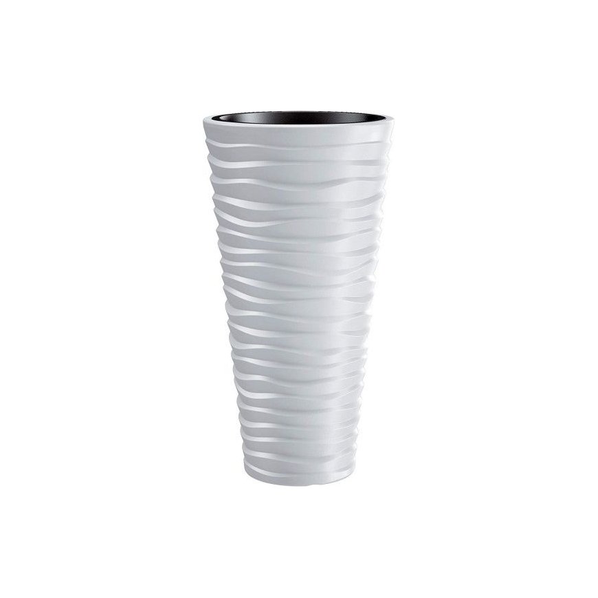 Prosperplast Pot with insert Sand Slim DPSA400 white – 2