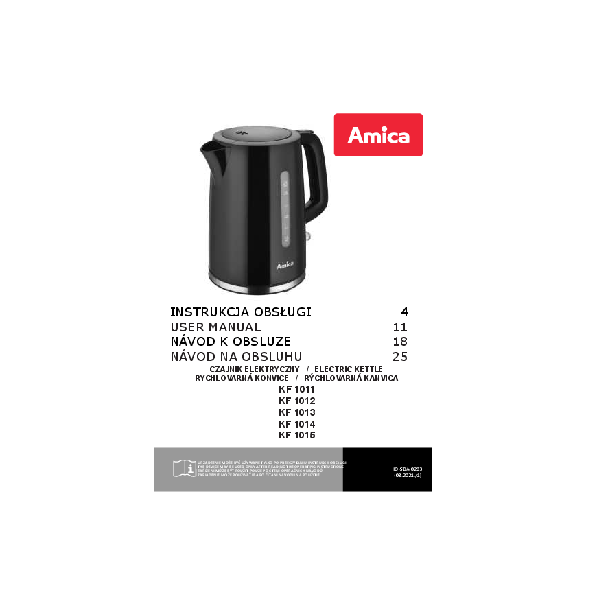 Kettle Amica KF 1014 black