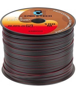 Cabletech Speaker cable 1.5mm 100m Black