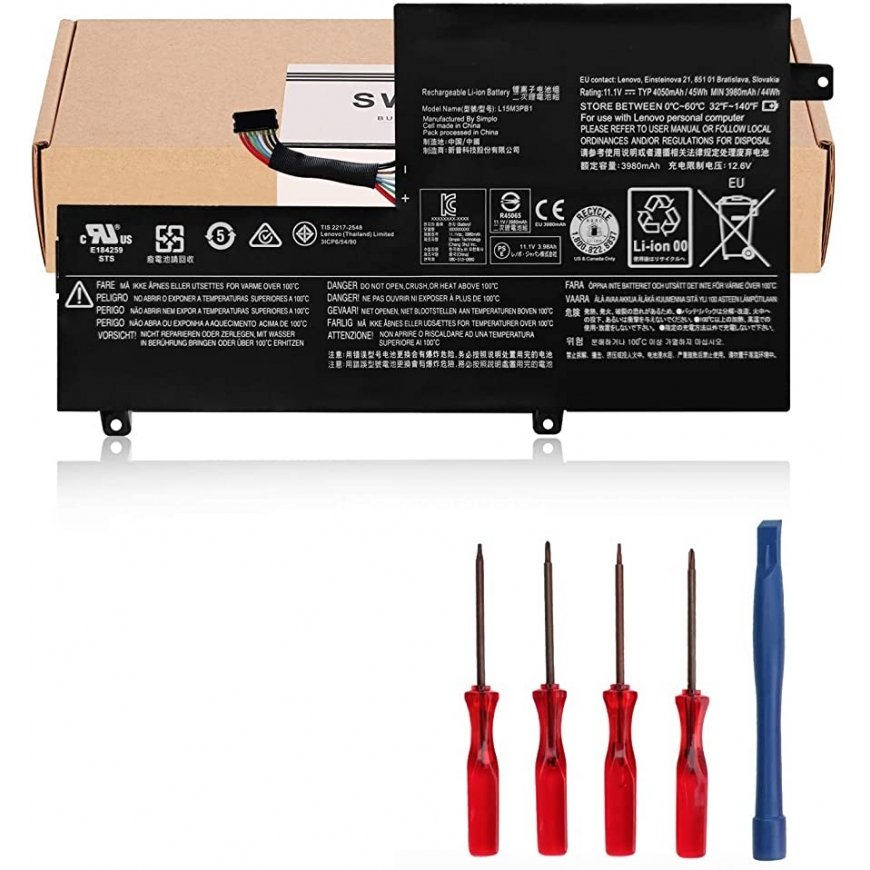 Laptop battery, Lenovo L15L3PB1, 4510mAh, Original – 2