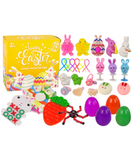 Lean Cars Easter Fidget Toys Anti-stress Toy Set 24 Elements
