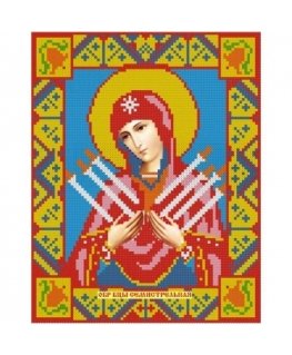 Beldizart IŠPARDAVIMAS Deimantų tapybos rinkinys Septynios strėlės Dievo Motinos ikona 22*28 cm AZ-2009