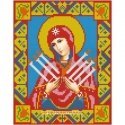 Beldizart SALE Diamond Painting Kit Seven Arrows Icon of Our Lady 22*28cm AZ-2009
