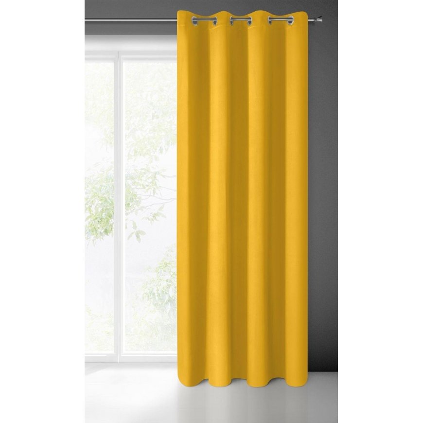 Eurofirany LOGAN blackout tipo temdanti naktinė užuolaida, 135X250 cm, kilpos / žiedai, spalva: gars – 2