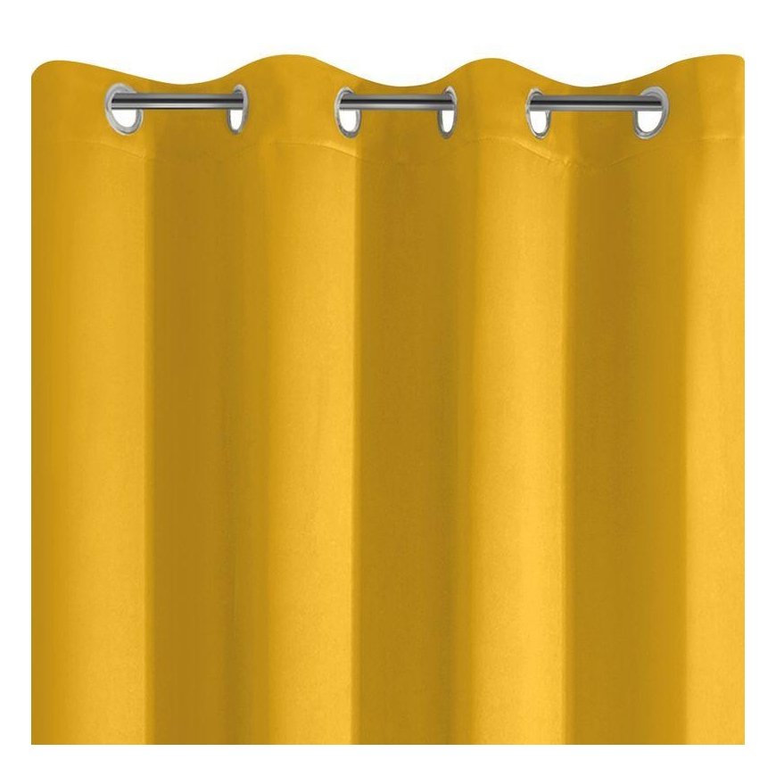 Eurofirany LOGAN blackout tipo temdanti naktinė užuolaida, 135X250 cm, kilpos / žiedai, spalva: gars – 4