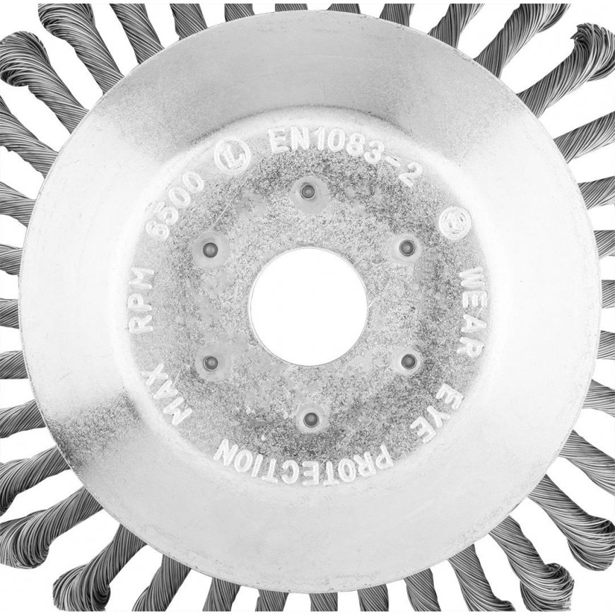 GRAPHITE Wire brush for brush cutter 200 x 25.4 mm, hard, tangled wires – 3