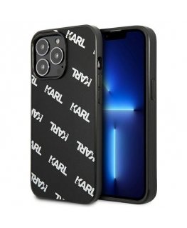 Karl Lagerfeld KLHCP13LPULMBK3 iPhone 13 Pro/13 6.1 inch Hardcase Black/Black Splitter