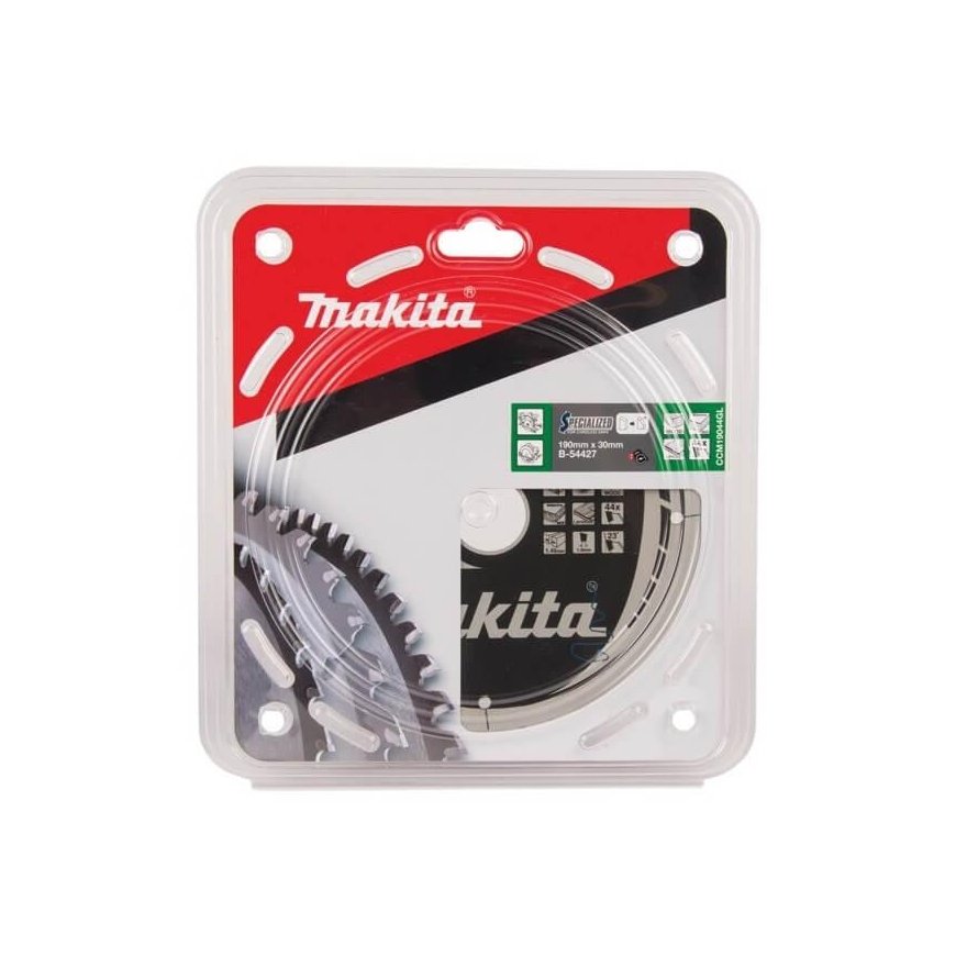 Makita B-54427 T.C.T. pjūklas 190X1.45X30mm 23° T44 SPECIALIZED akum. diskiniams pjūklams – 6