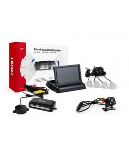 Amio Parkavimo jutiklio rinkinys tft02 4,3 colio su kamera hd-315-led 4 sidabriniais jutikliais