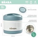 BEABA THERMO FOOD CONTAINER 500 ML BALTIC Blue/White BEABA THERMO FOOD CONTAINER 500 ML BALTIC Blue/White