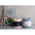 BEABA THERMO FOOD CONTAINER 500 ML BALTIC Blue/White BEABA THERMO FOOD CONTAINER 500 ML BALTIC Blue/White